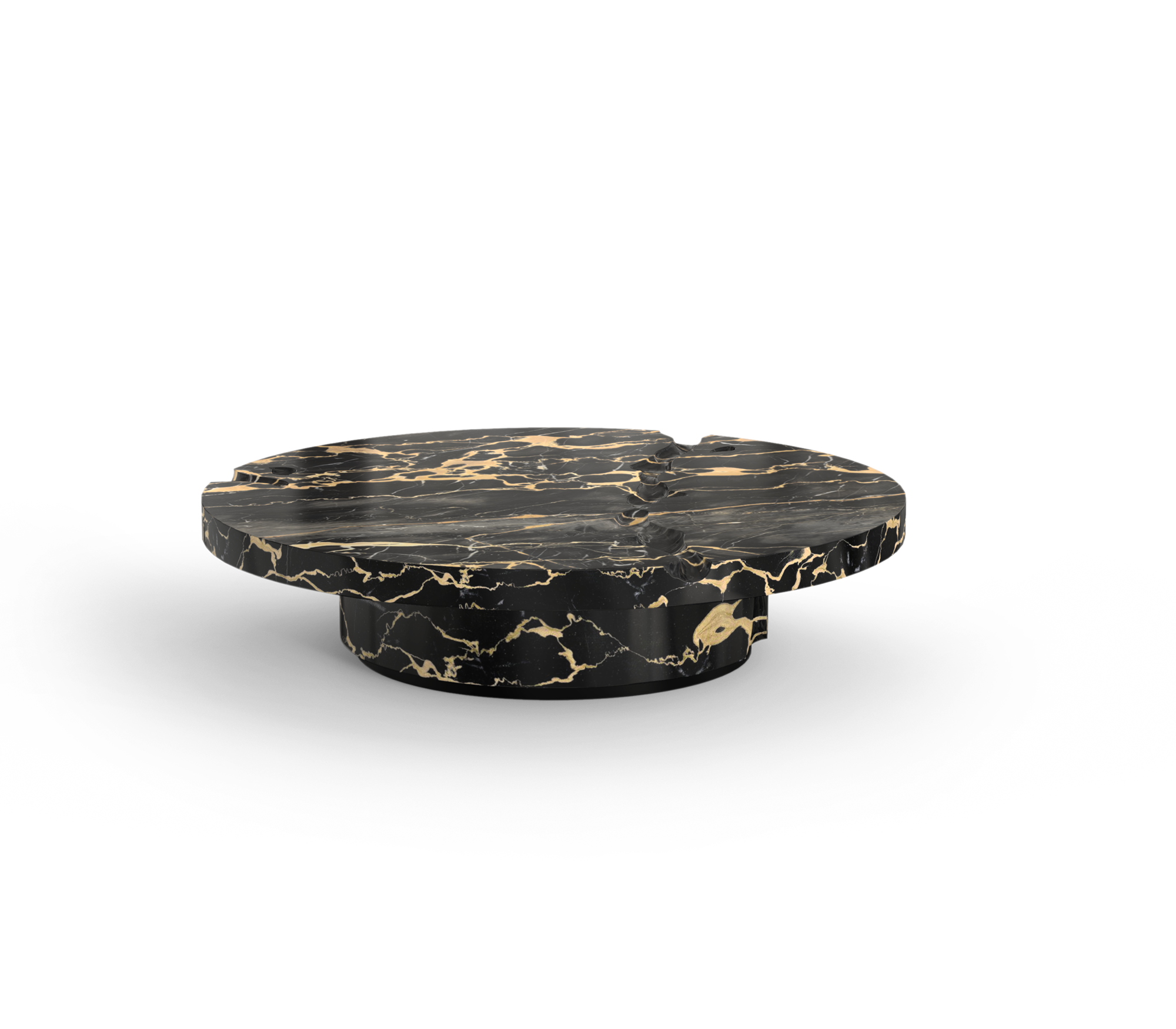 Dominion Portoro Marble 3-Piece Center Table Set
