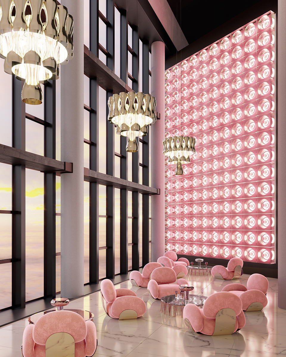 Crown Chandelier Suspension Lamp