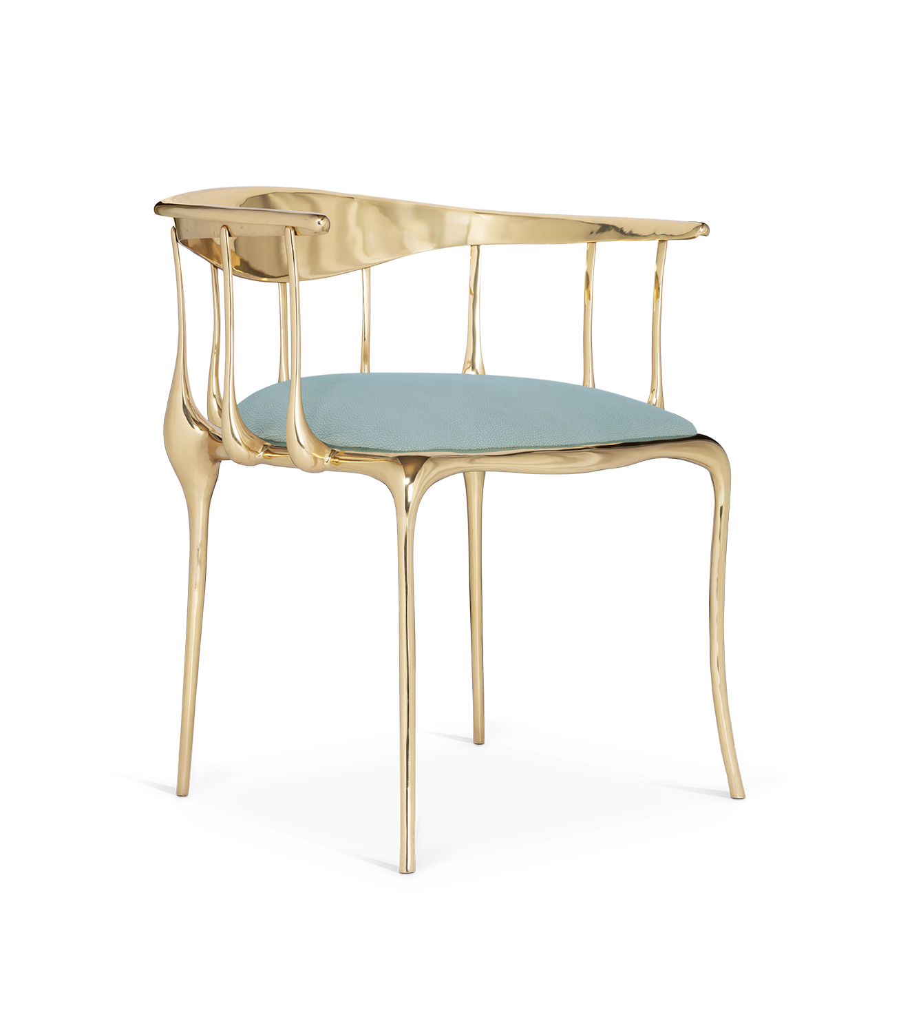 Light Blue Luxe Chair