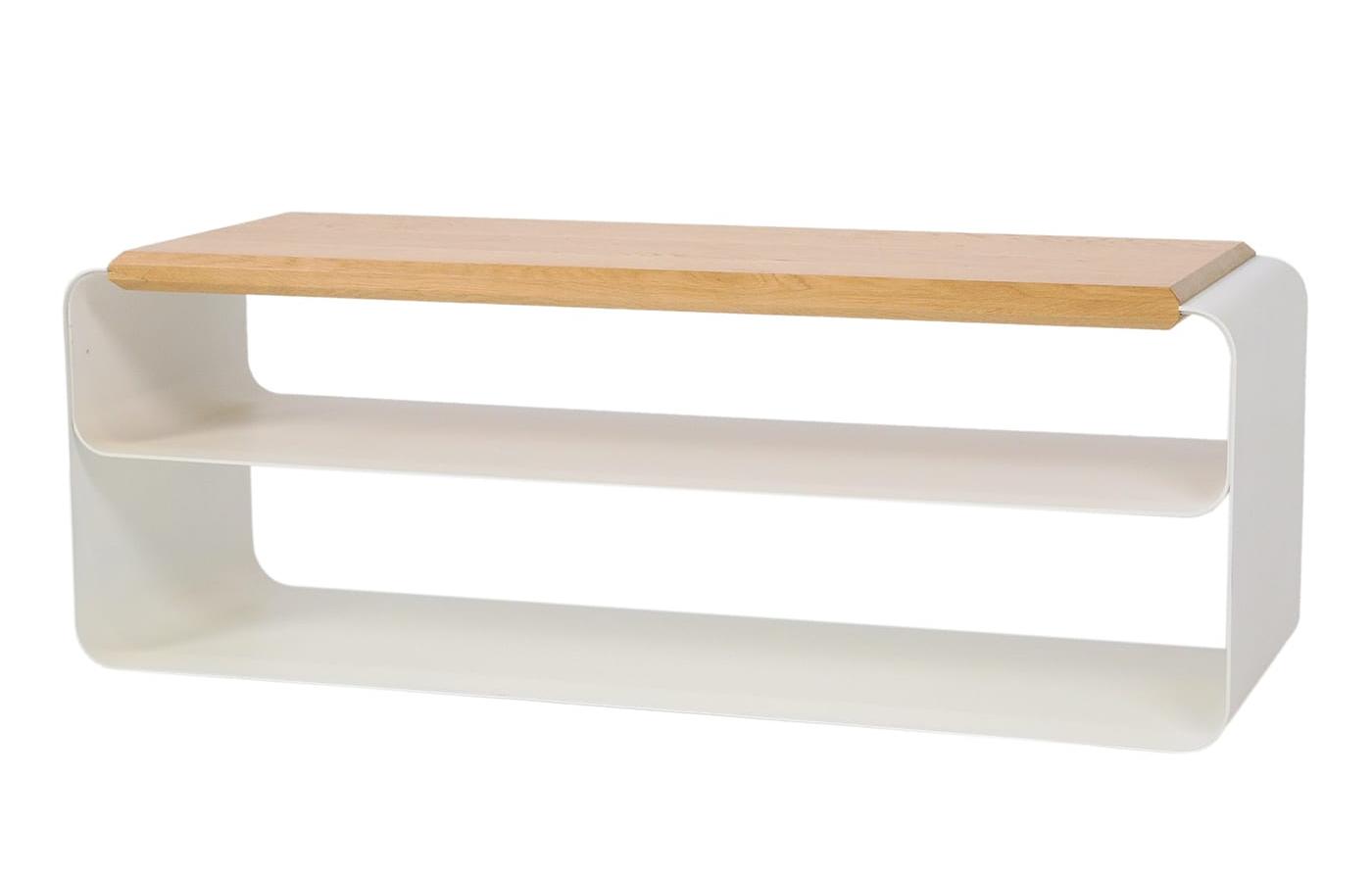 Contemporary Wood & Metal Bench (Var. 2)