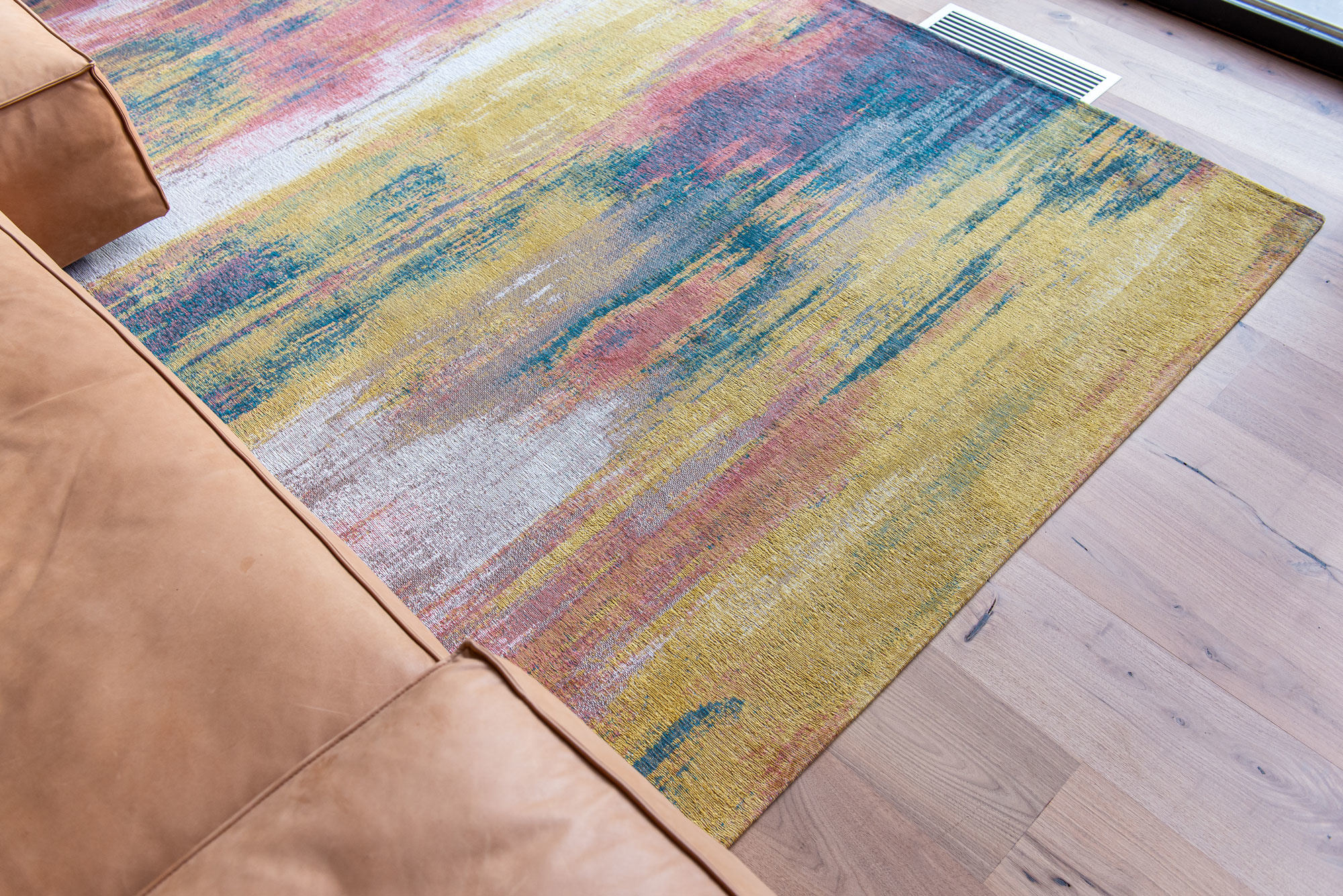 Abstract Flatwoven Mix Rug