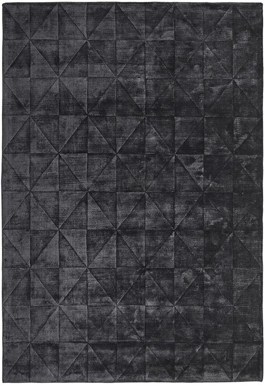 Triangles Dark Grey Rug