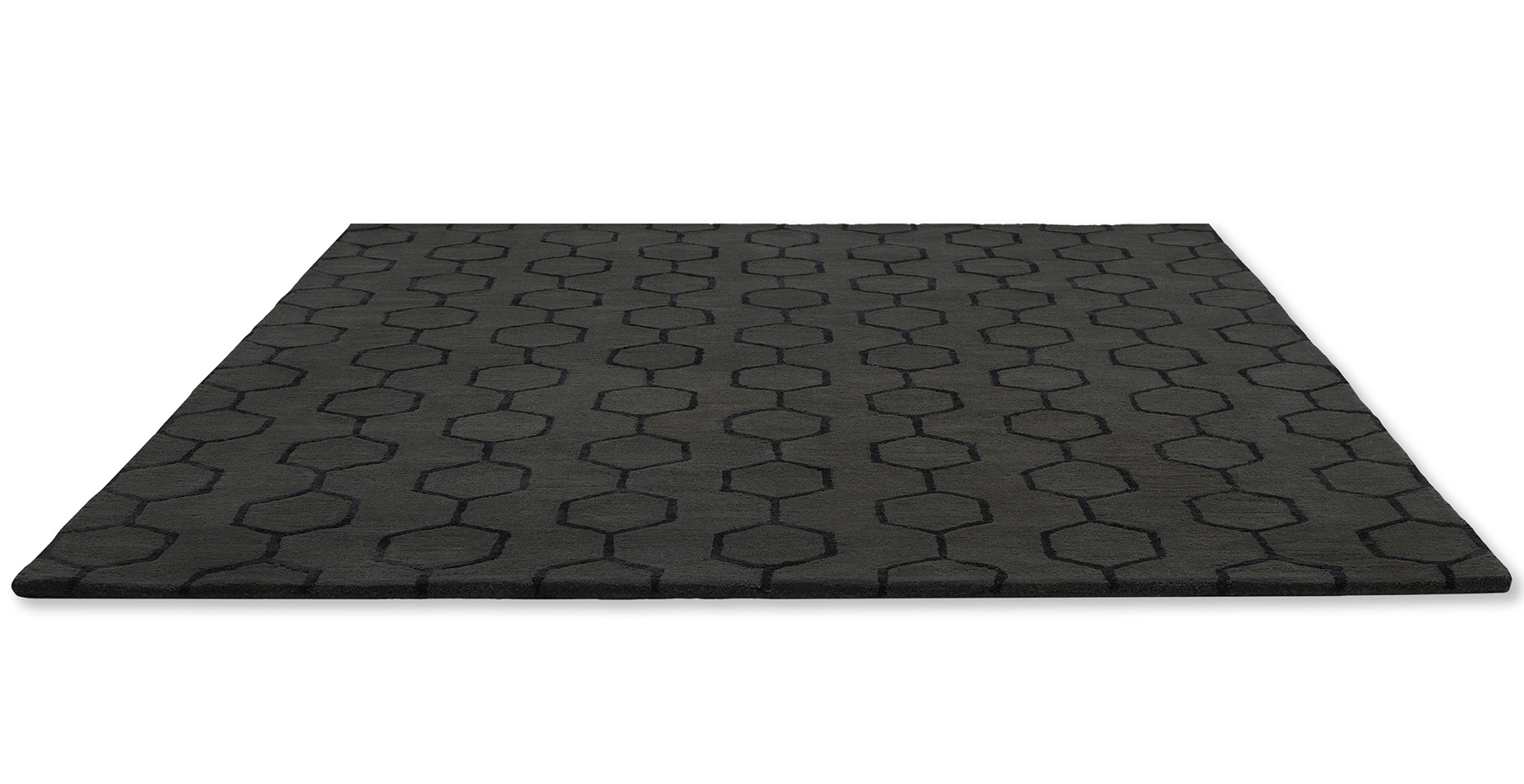 Geometric Noir Rug ☞ Size: 4' x 6' (120 x 180 cm)
