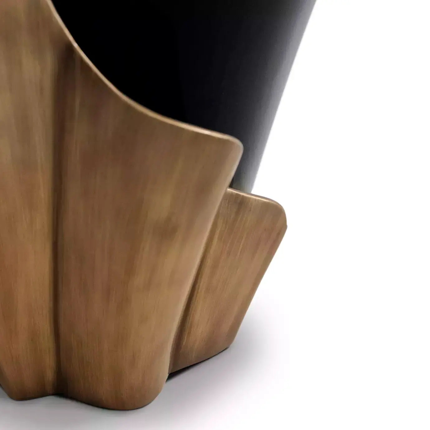 Solstice Aged Gold Leaf Side Table