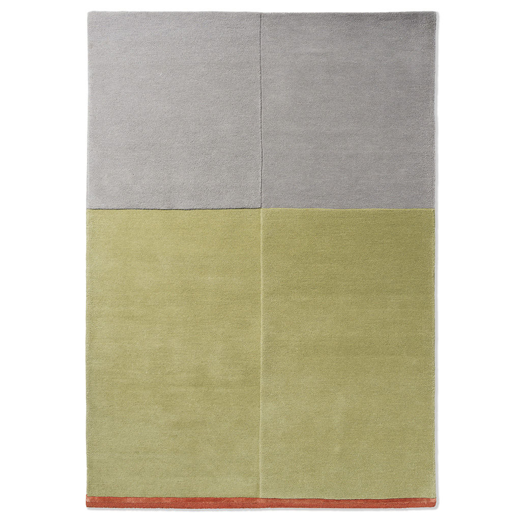 Decor State Soft Green Handwoven Rug ☞ Size: 5' 3" x 7' 7" (160 x 230 cm)