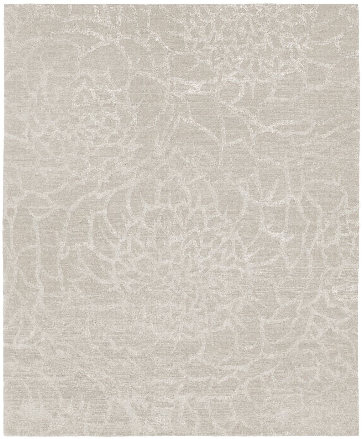 Bud Hand-Knotted White Rug