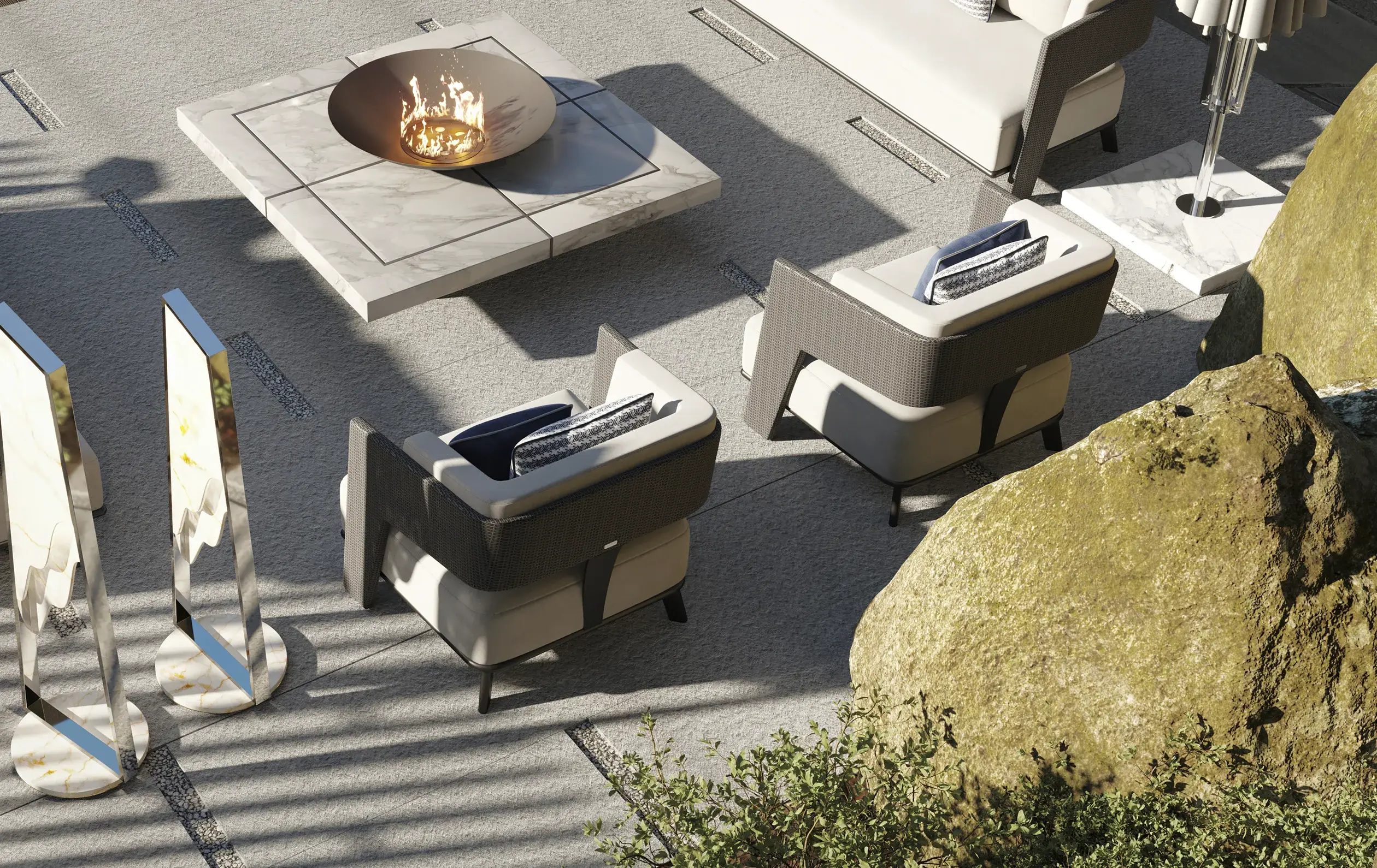 Crown Grey Armchair - 1