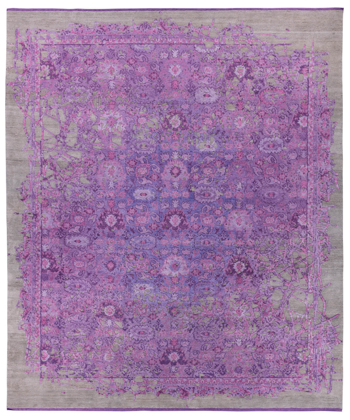 Bidjar Hand-knotted Purple Rug