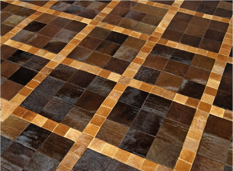 Antey Cowhide Brown Rug