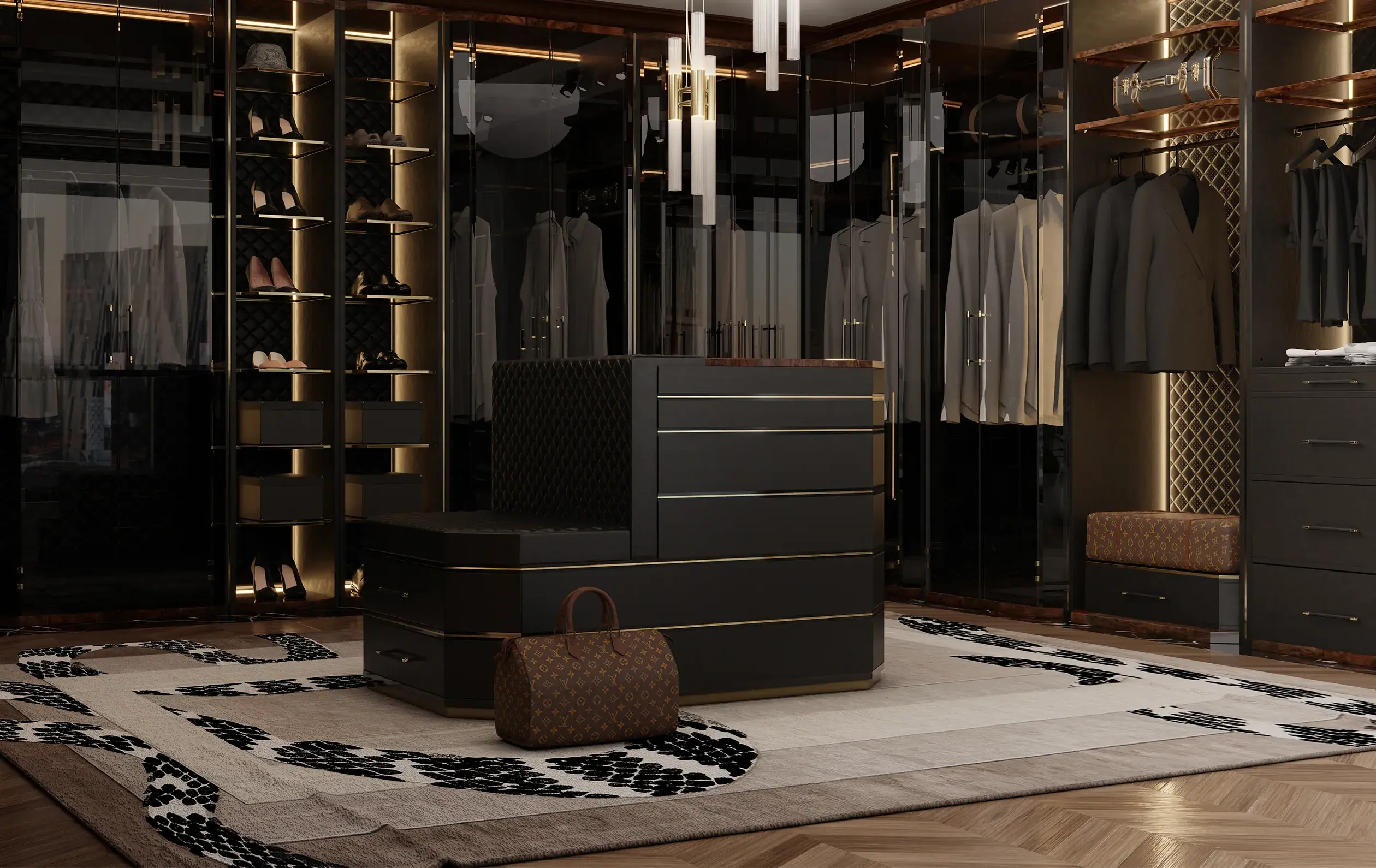 Cadence Black Closet Island - 2