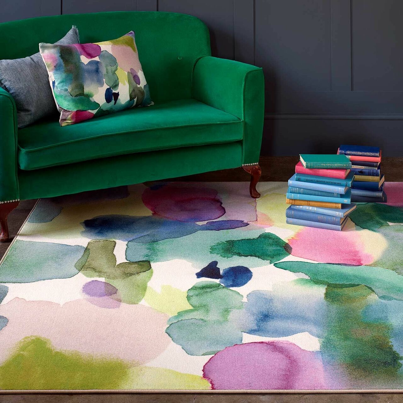 Floral Power-Loom Rug