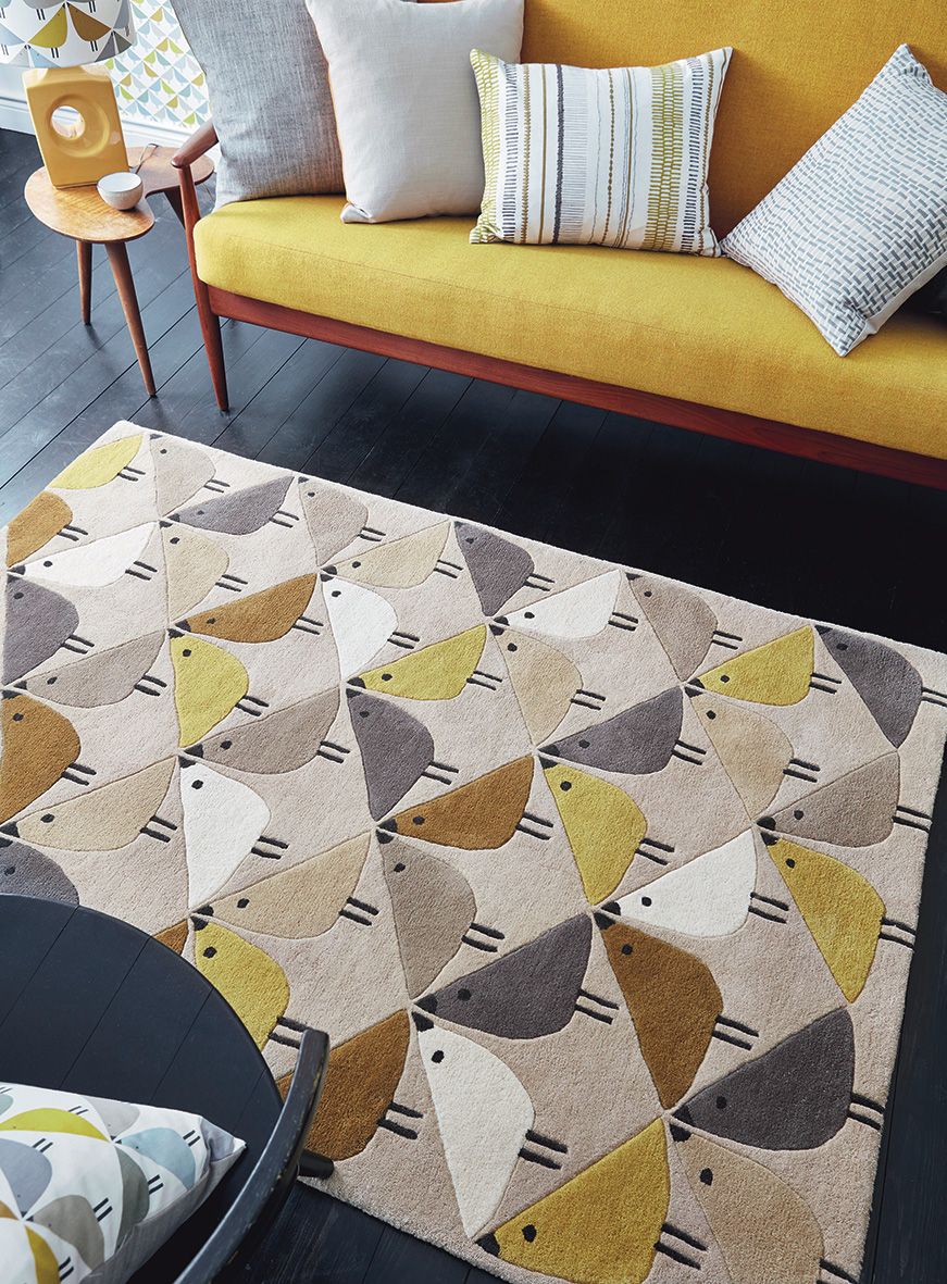 Birds Multi Handtufted Wool Rug