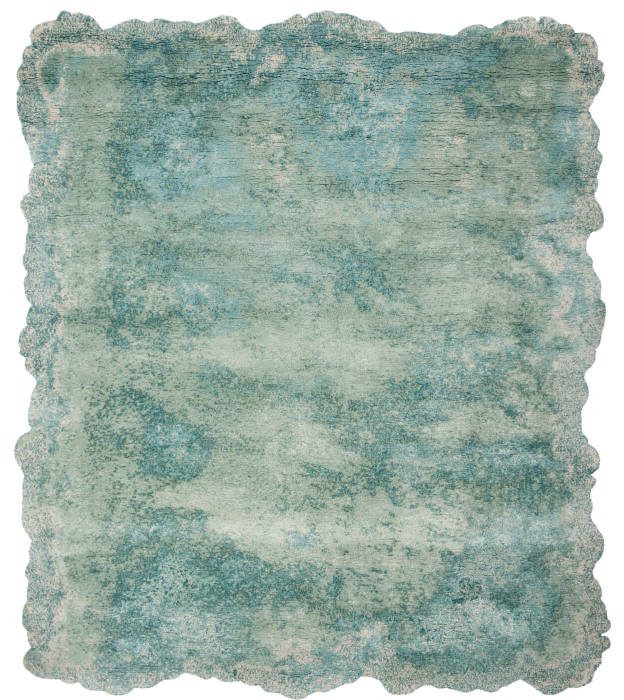Riot Hand-knotted Blue Rug