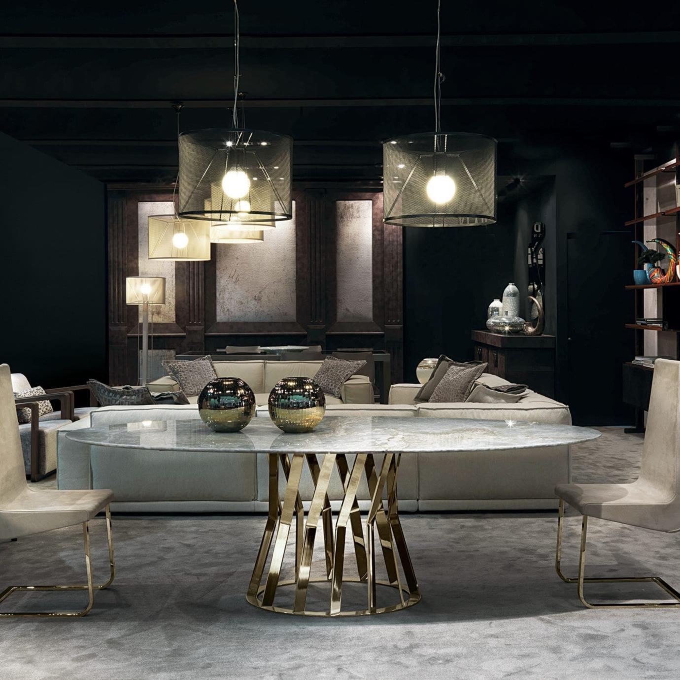 Ray Gold Dining Table