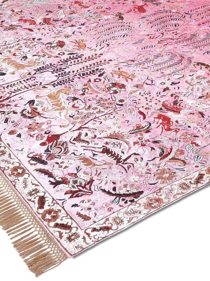 Pink Hand-Woven Rug