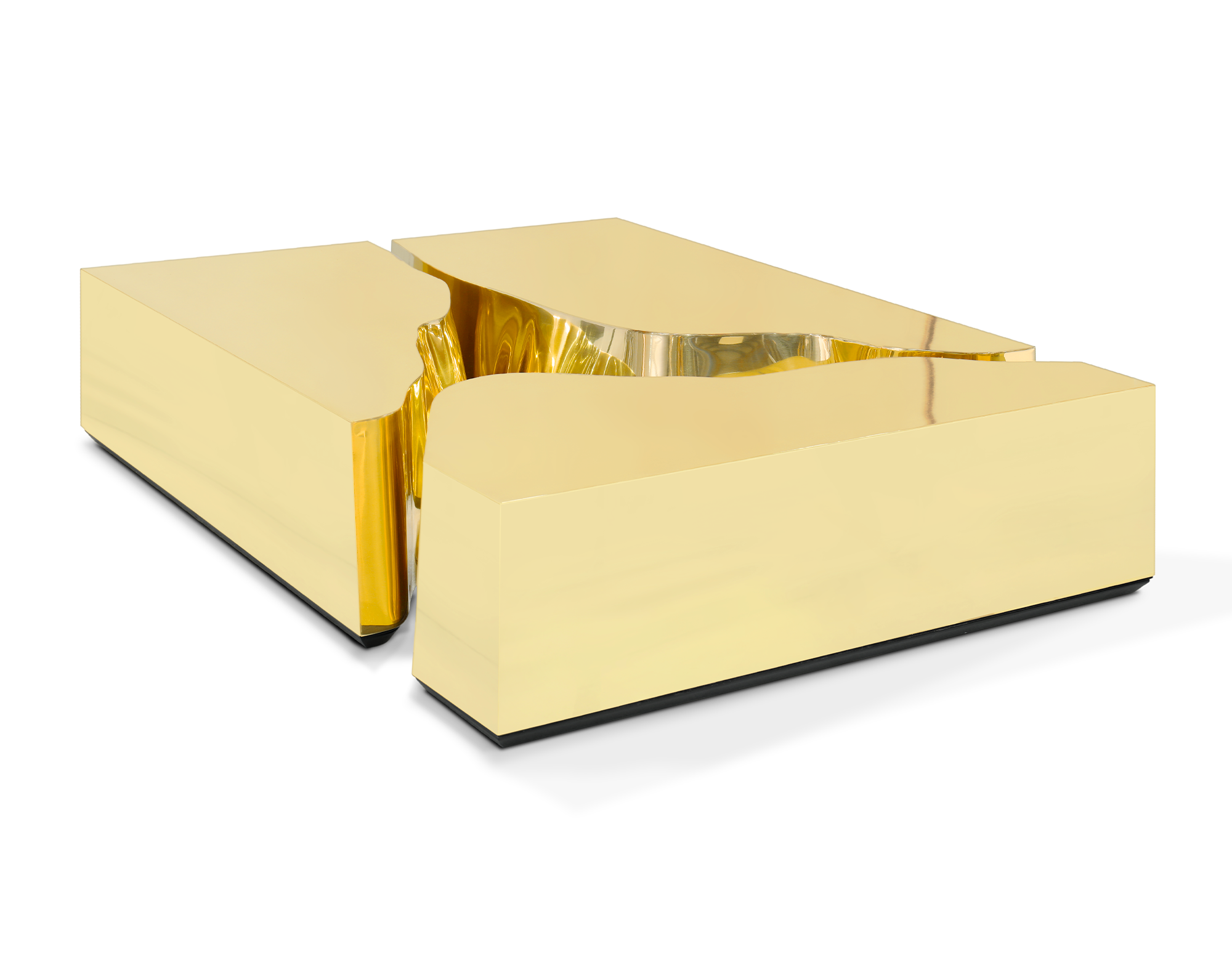 Fissure Gold Leaf Coffee Table