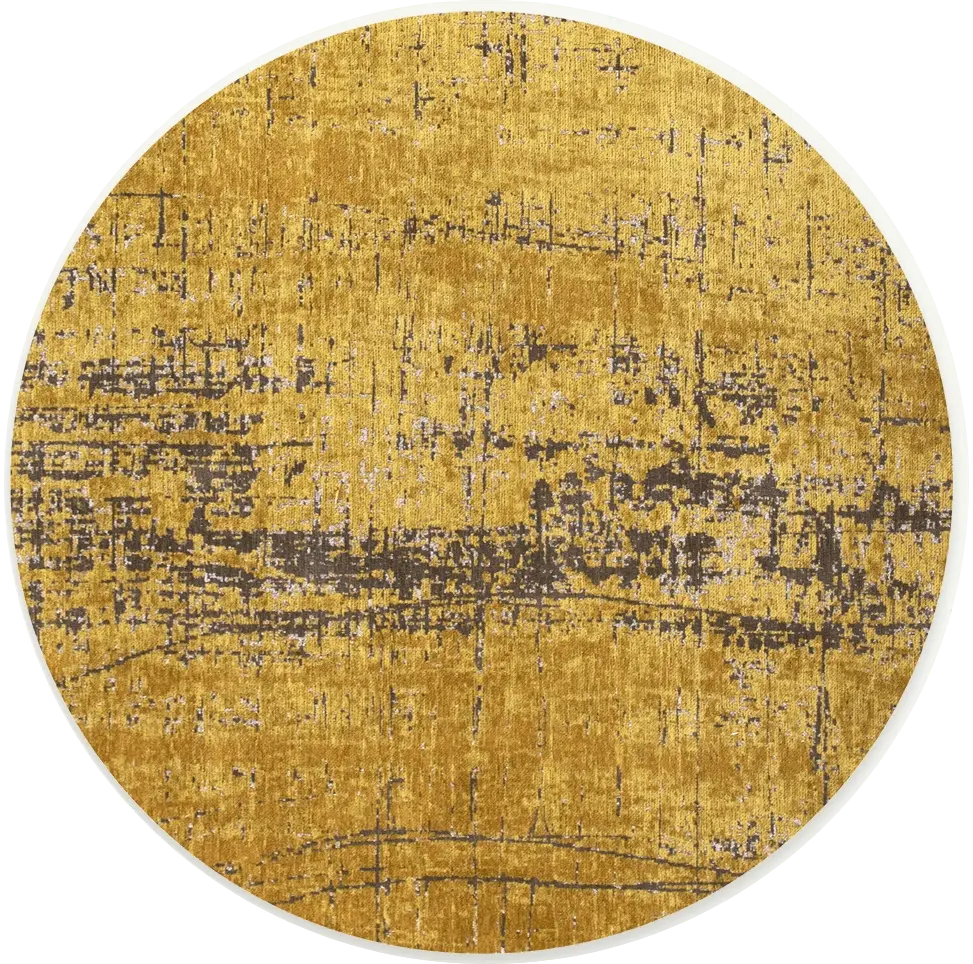 Liberty Gold Round Rug