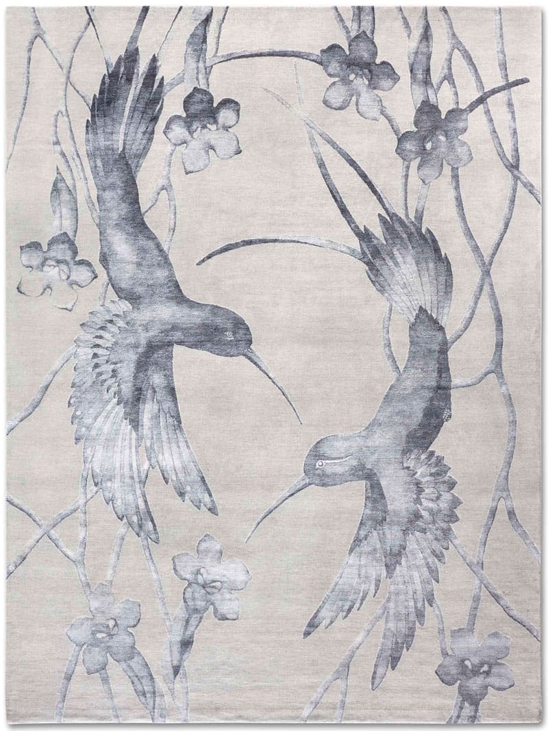 Hummingbirds Exquisite Handmade Rug