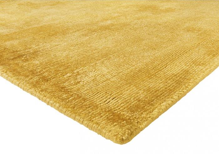 Plain Yellow Indian Hand-Loom Rug