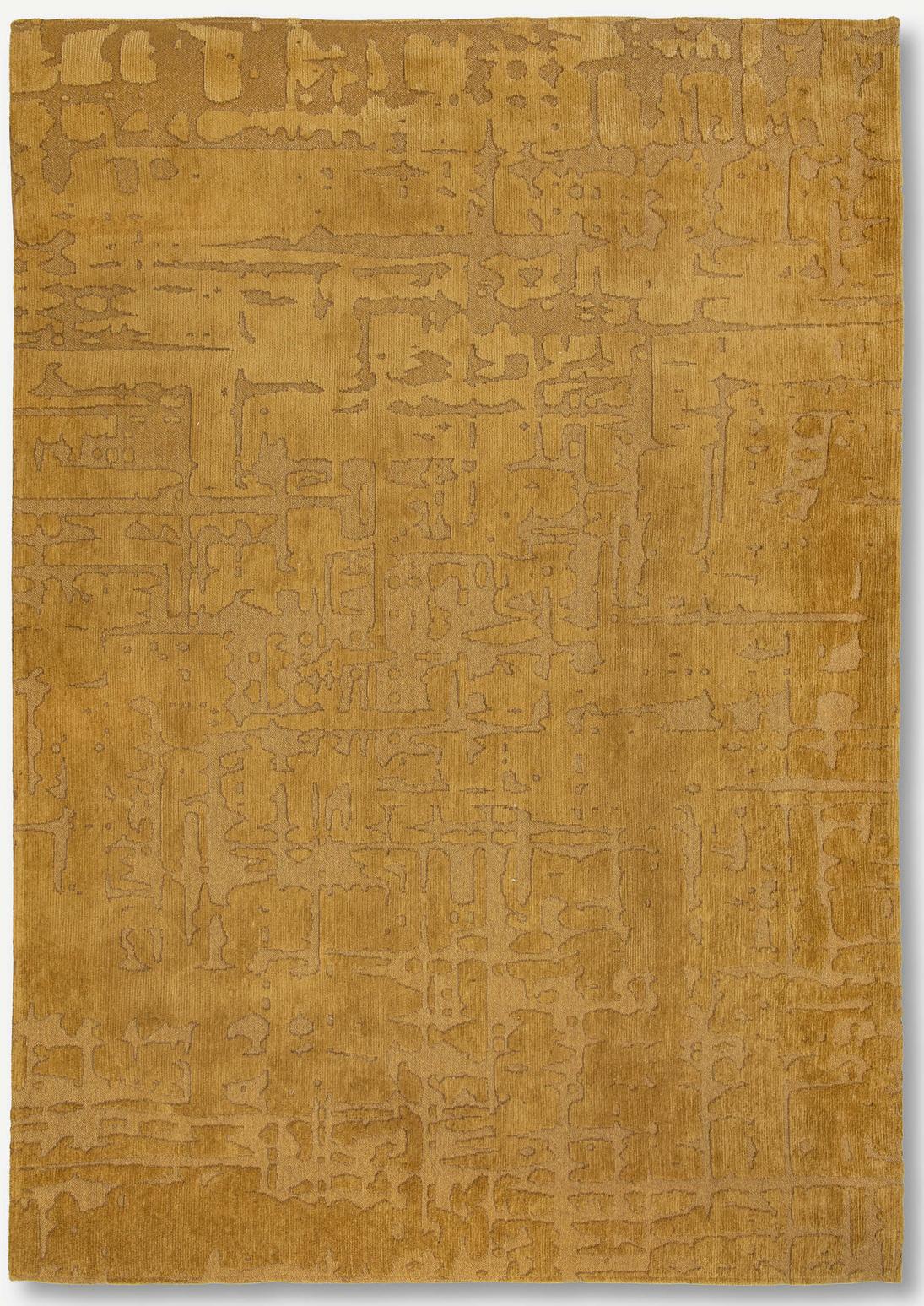 Abstract Gold Belgian Rug