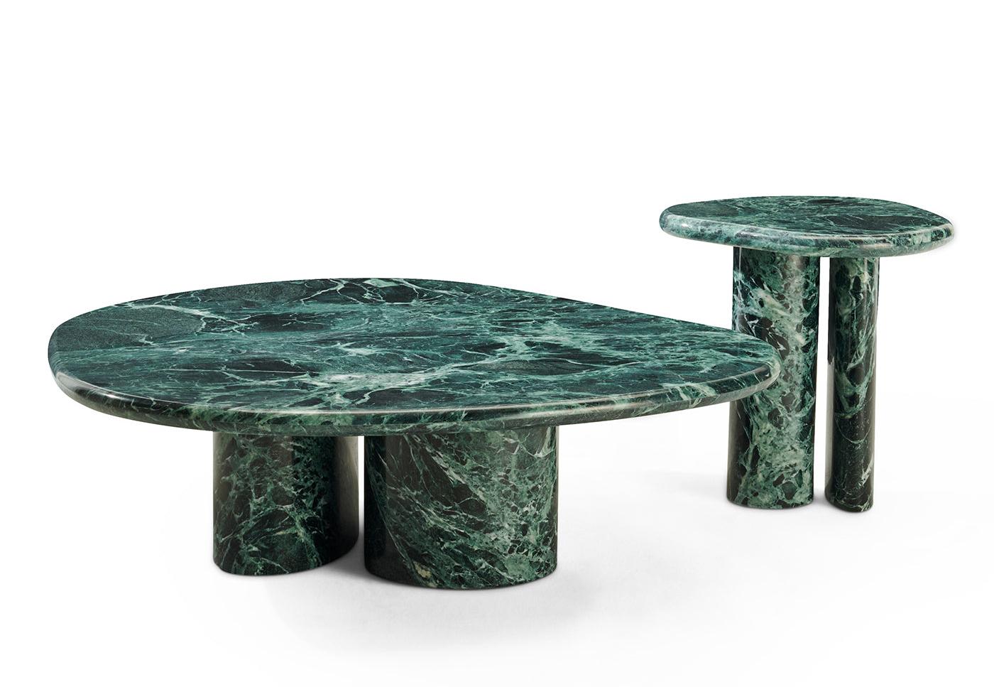 Cloud Green Marble Coffee Table