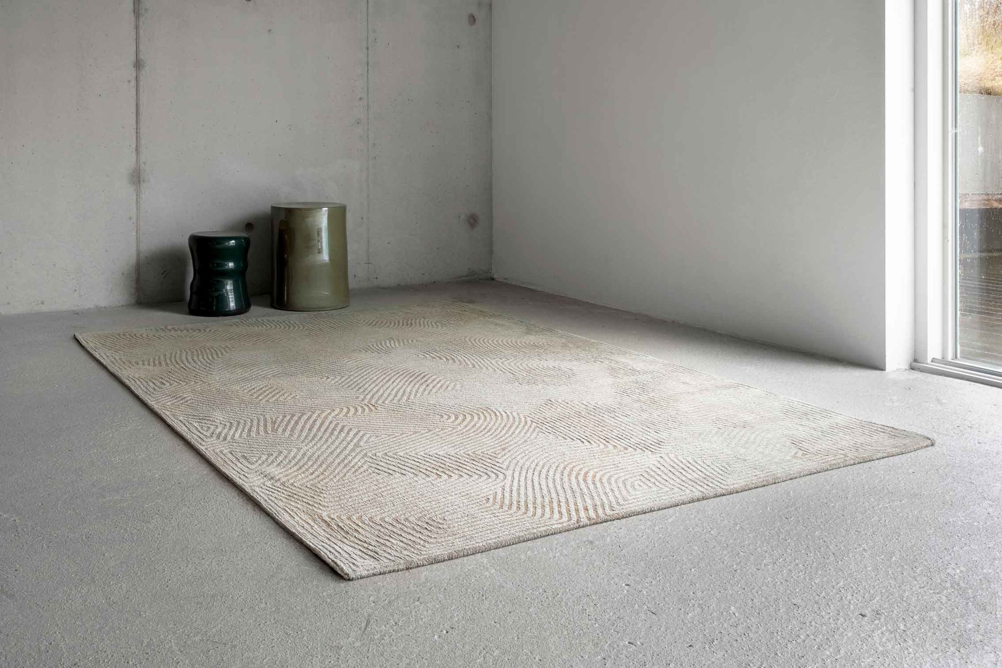 Beige Flatwoven Rug