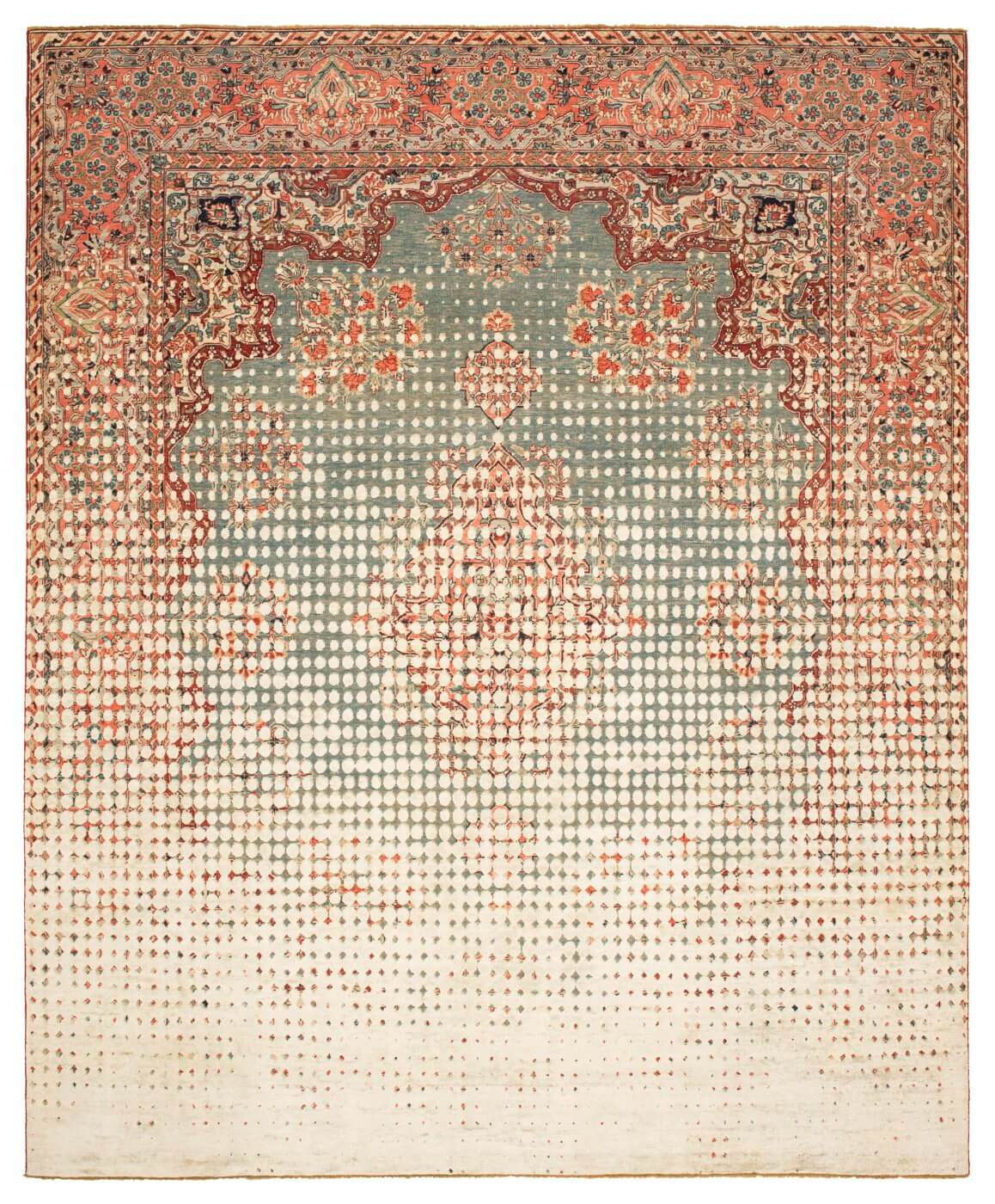 Hand-knotted Silk Rug