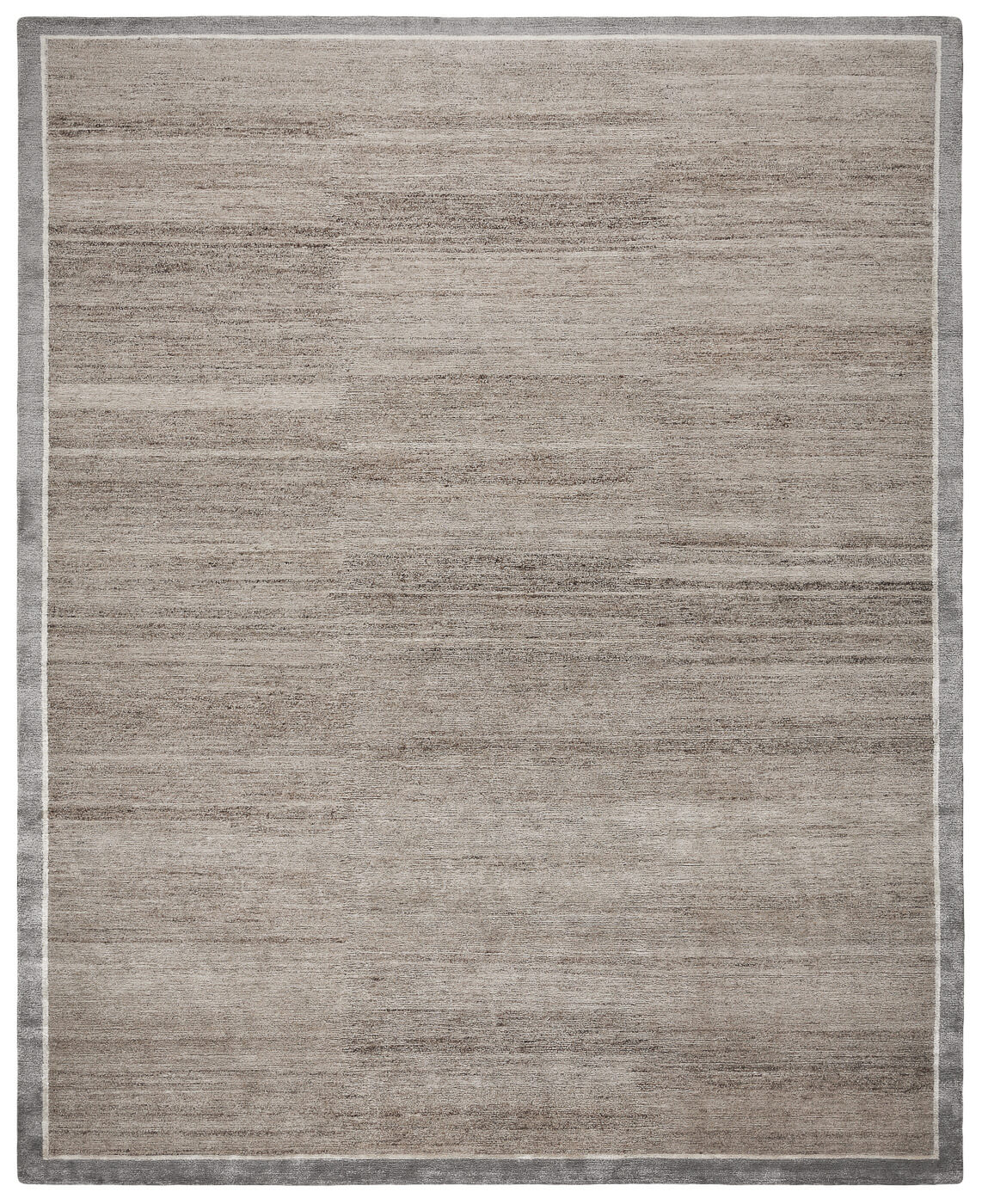 Hand-Knotted Border Rug