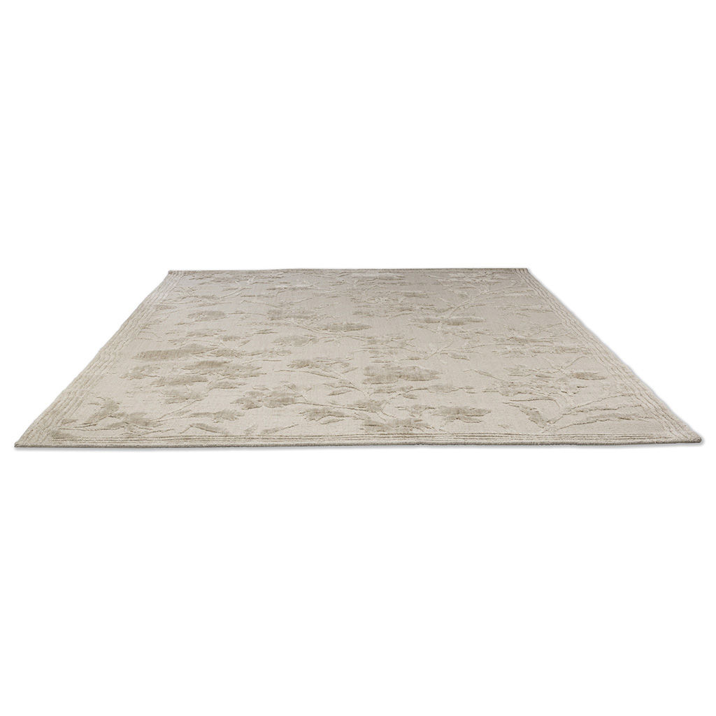 Rye Beige Floral Rug