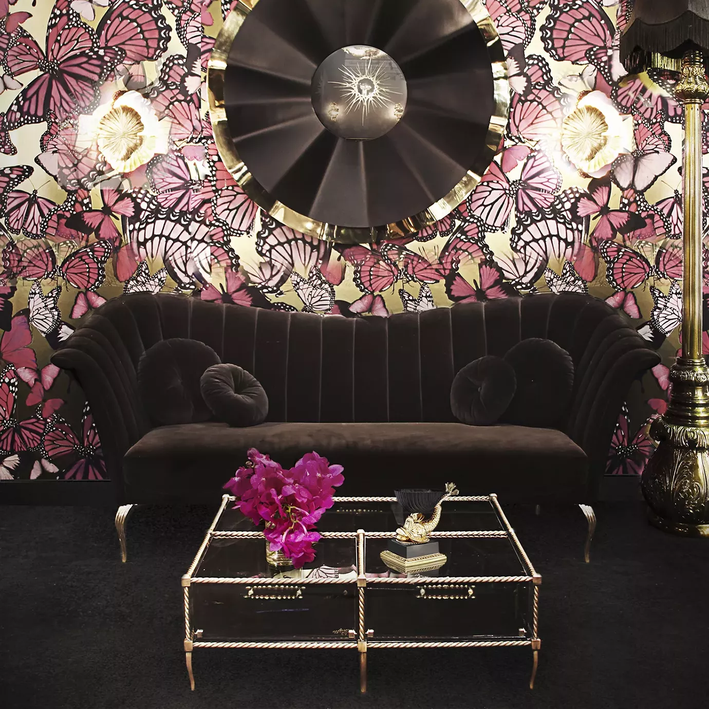 Saphira Metal Base Sofa