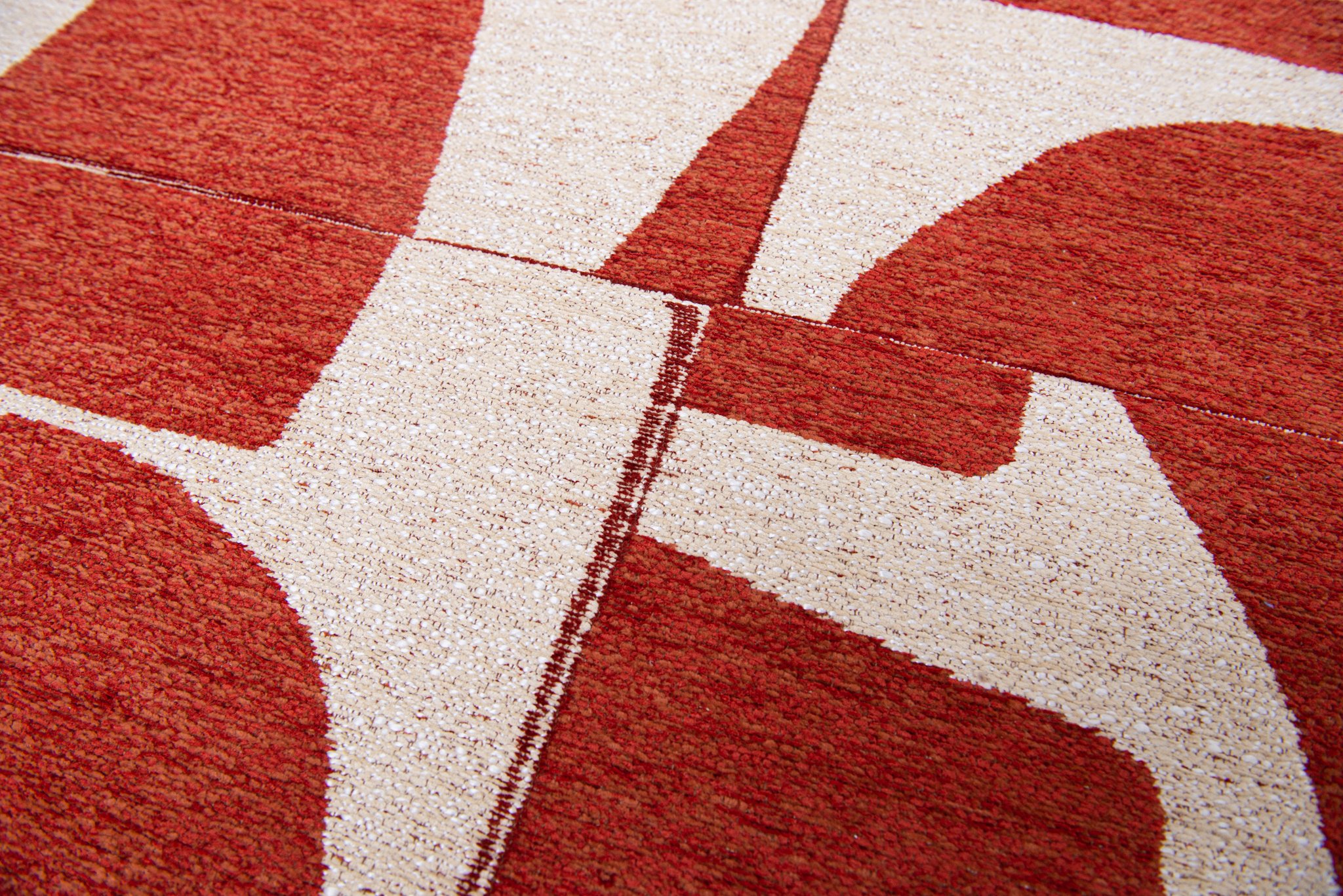 Rust Modern Rug ☞ Size: 5' 7" x 8' (170 x 240 cm)