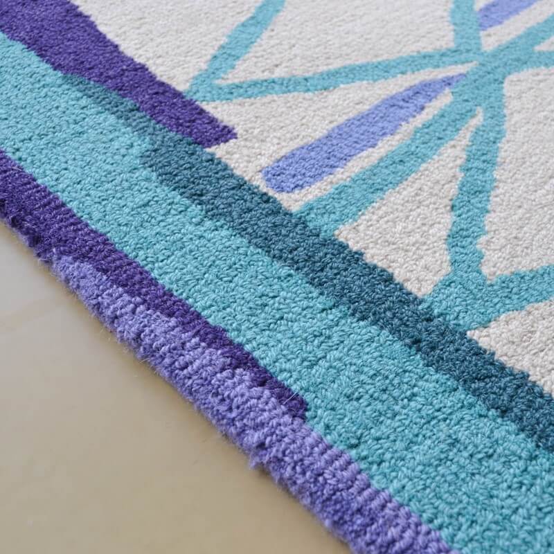 Abstract Hand Tufted Wool Rug