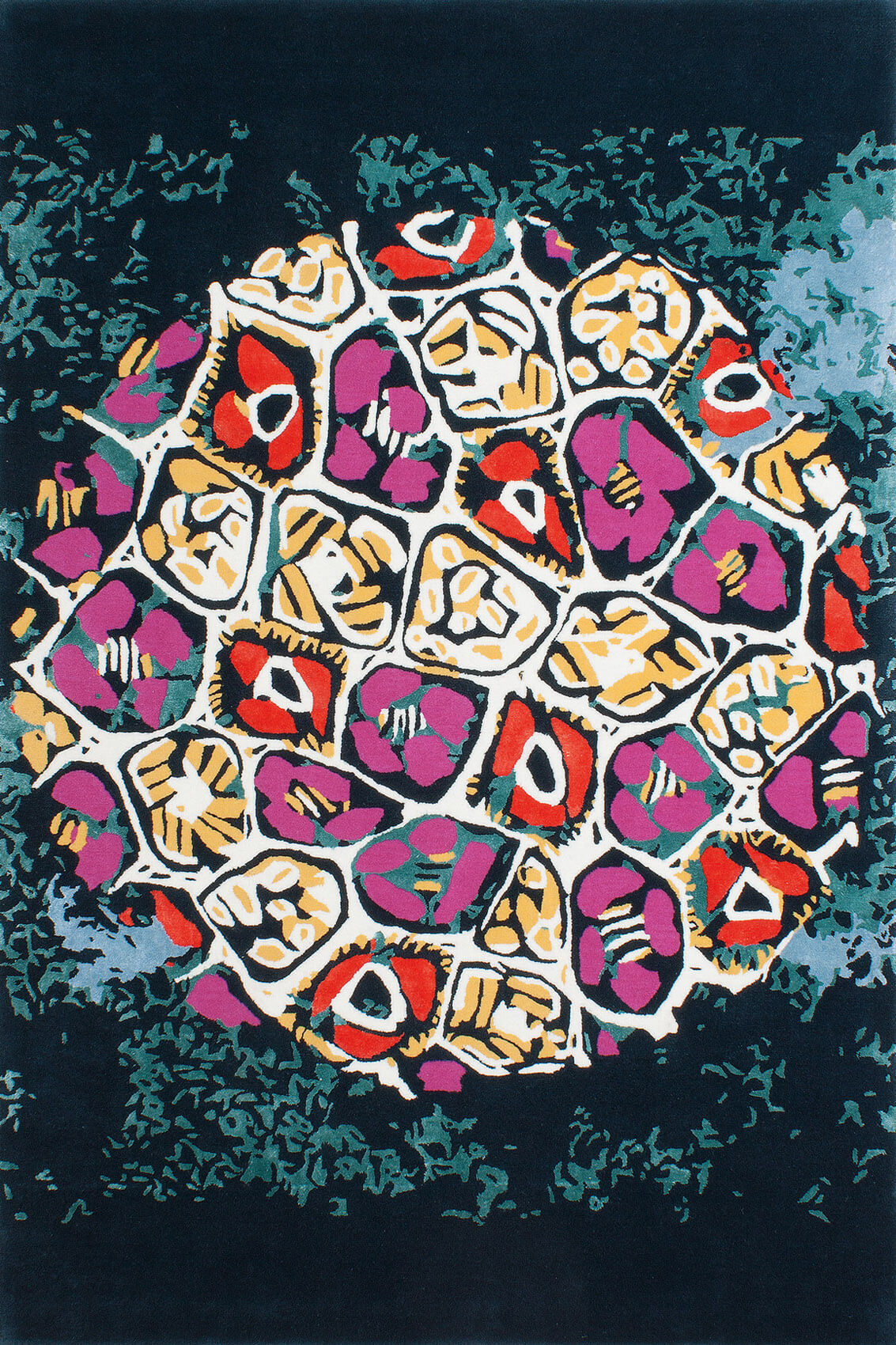 Mosaic col. Handwoven Rug | Size: 9' 2