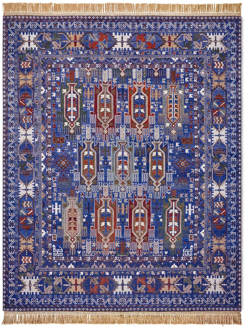 Balouch Blue Hand Knotted Rug