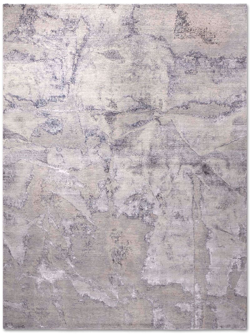 Grey Hand Knotted Rug