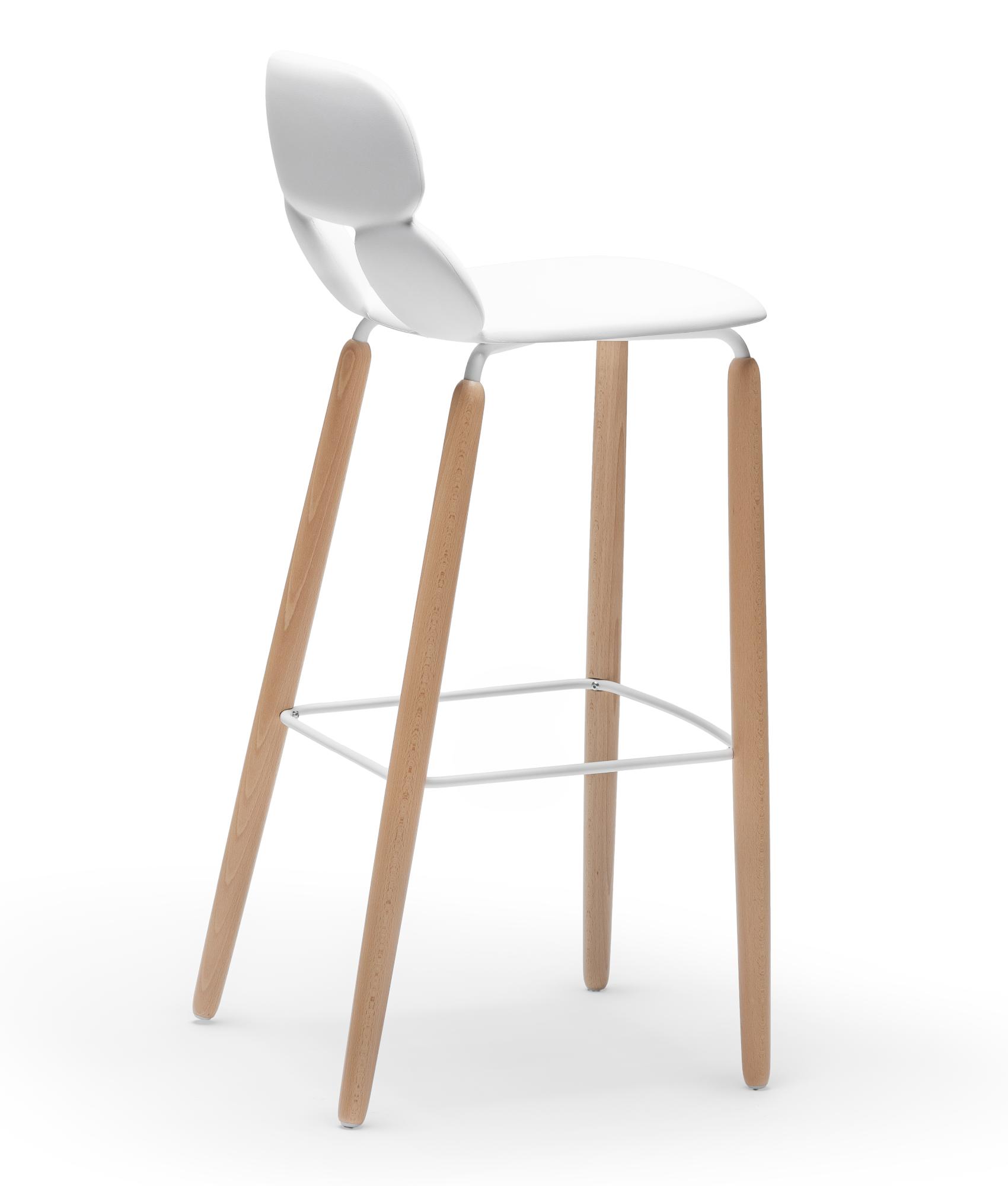 Nube W SG-80 White Bar Stool