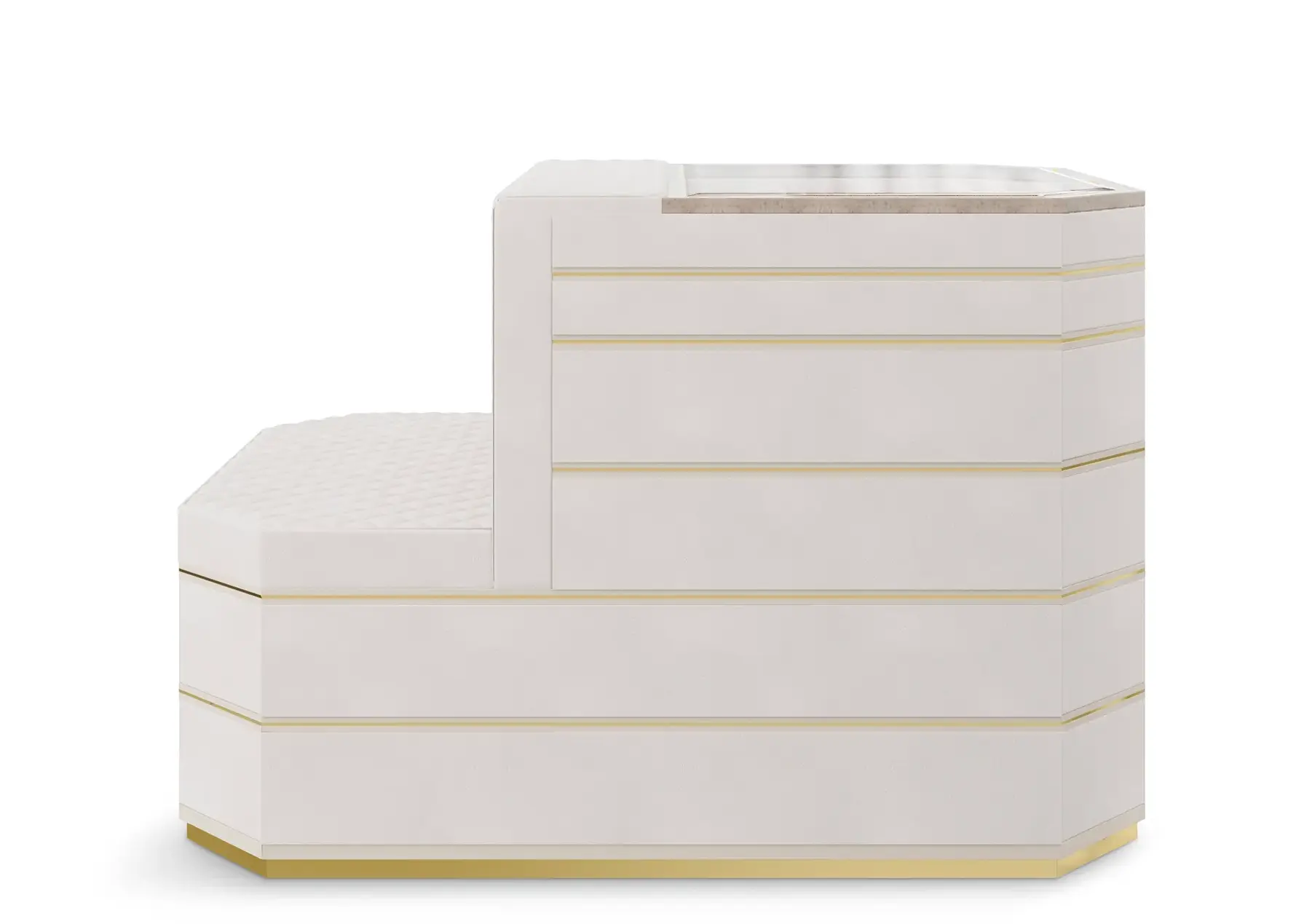 Cadence Beige Closet Island