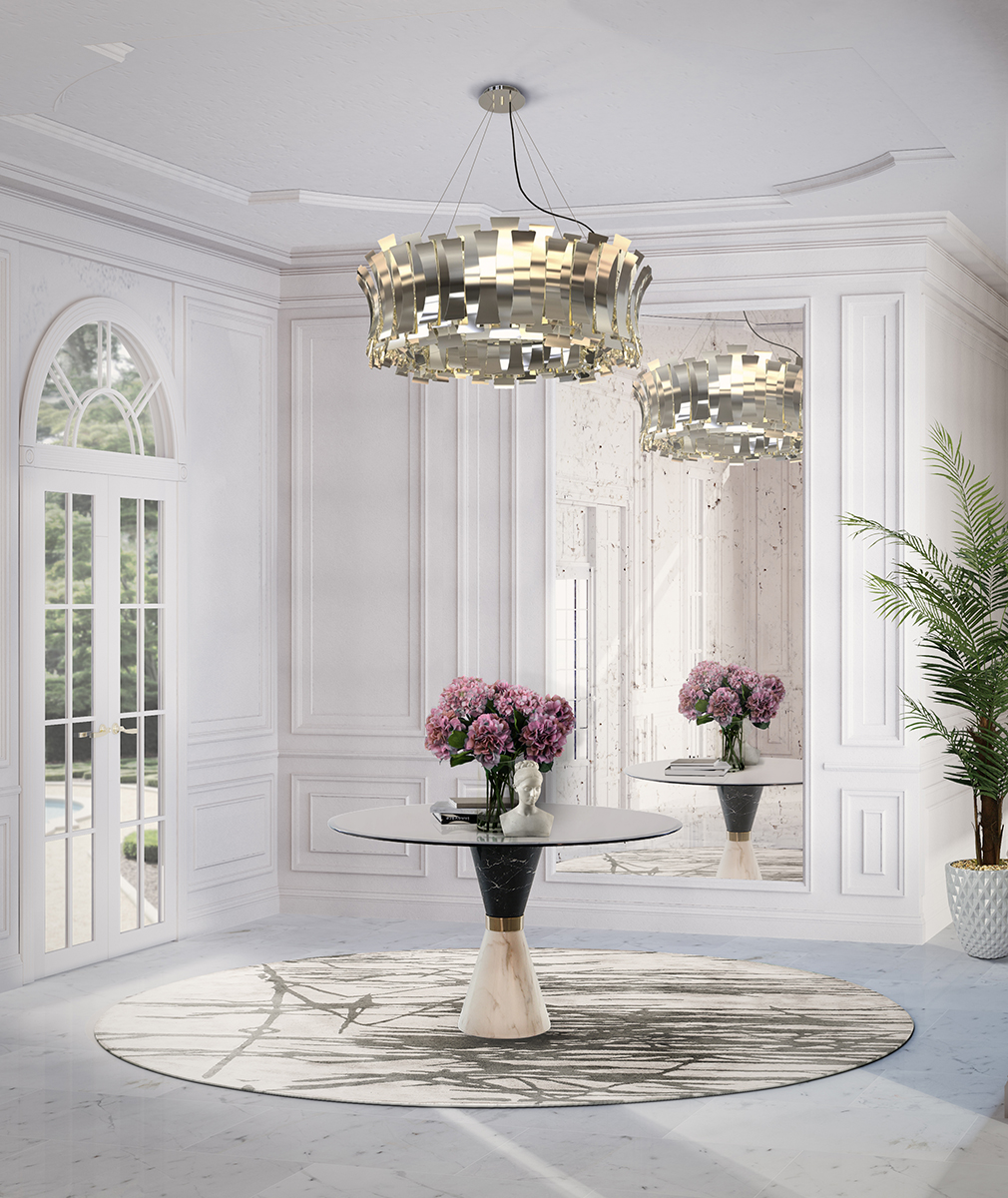 Elegant Round Suspension Lamp - 1