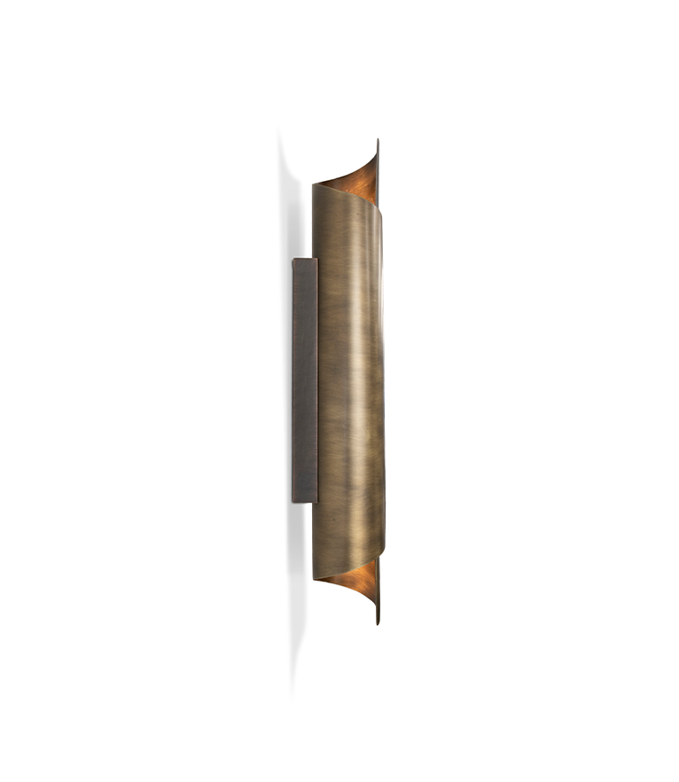 Aged Brass Wall Light