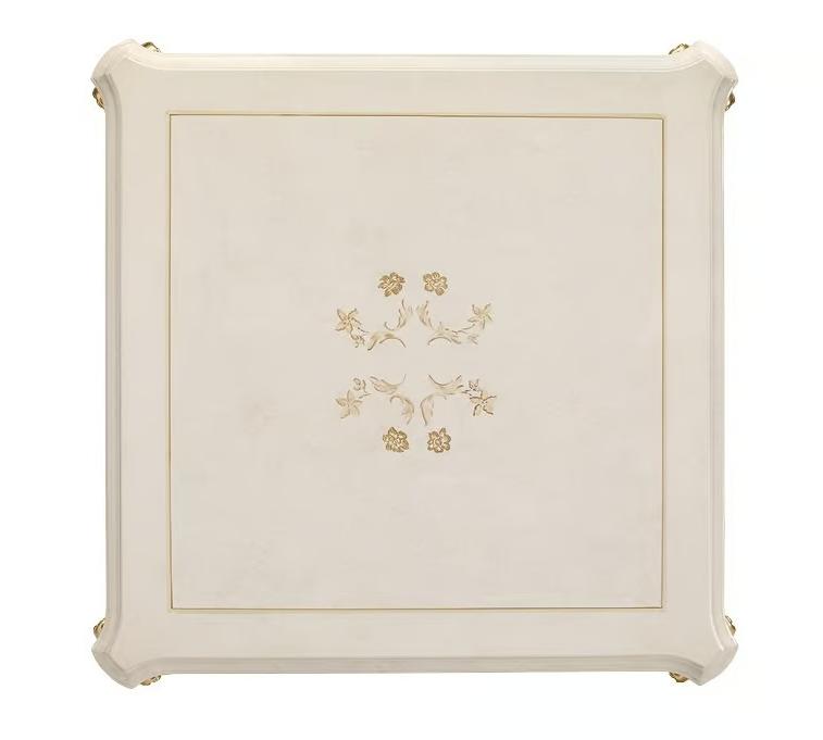 Ivory/Gold Italian Side Table