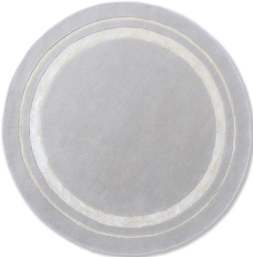 Redbrook Grey Round Rug ☞ Size: Round 6' 7" (Ø 200 cm)