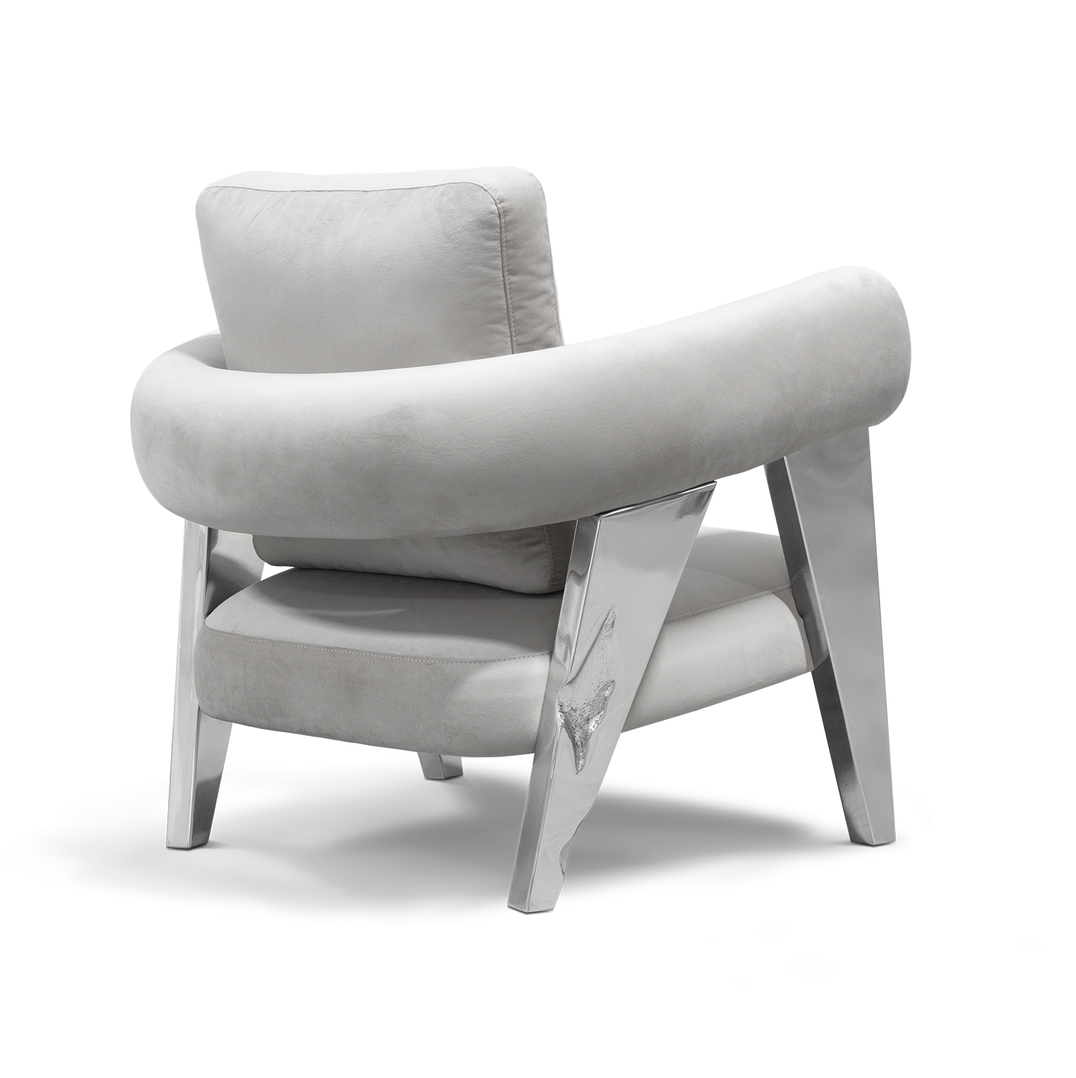 Enigma Silver Armchair