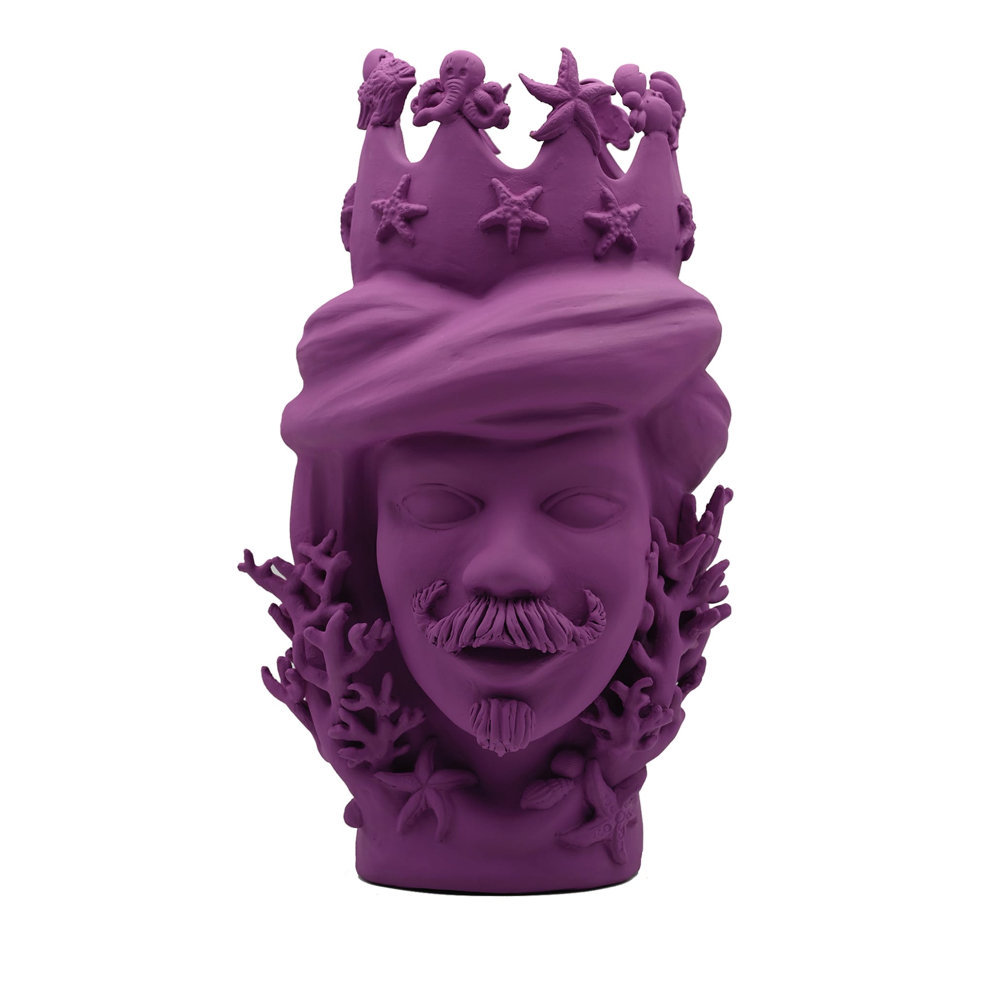 Moor's Head Purple Sculpture
