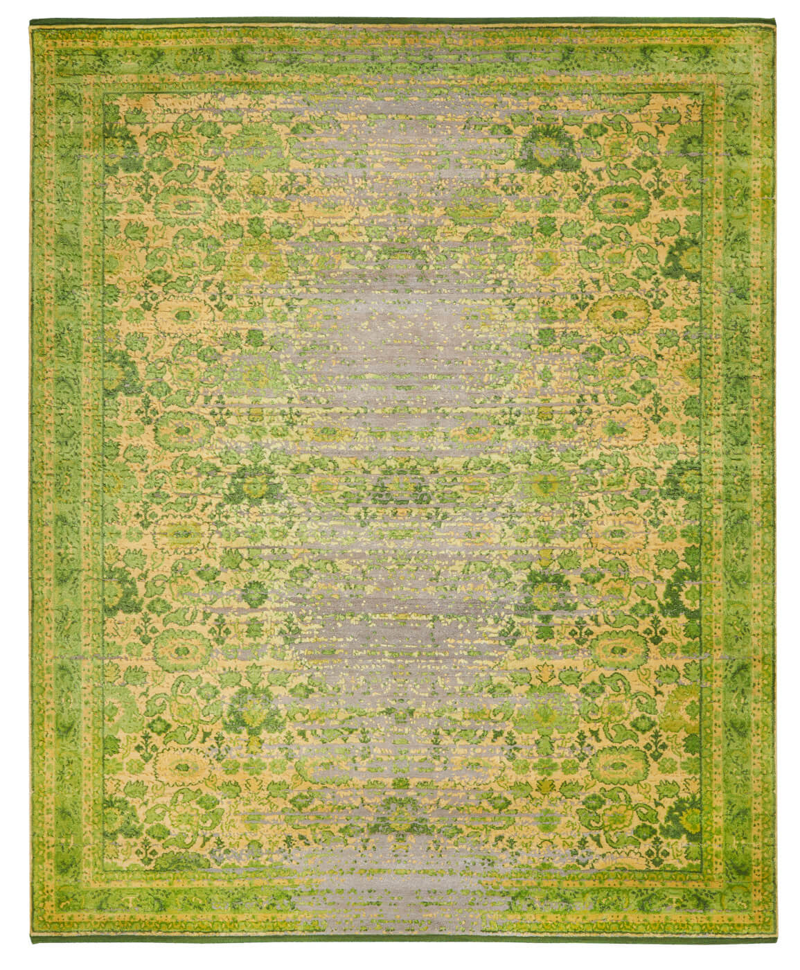 Bidjar Hand-knotted Green Rug