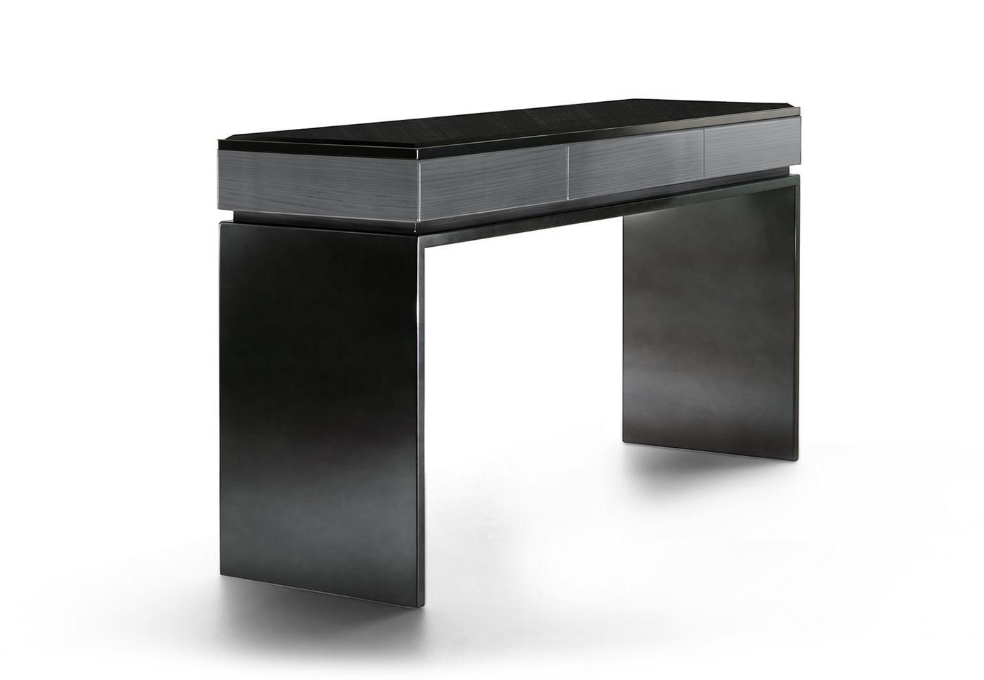 Black Console with Drawers