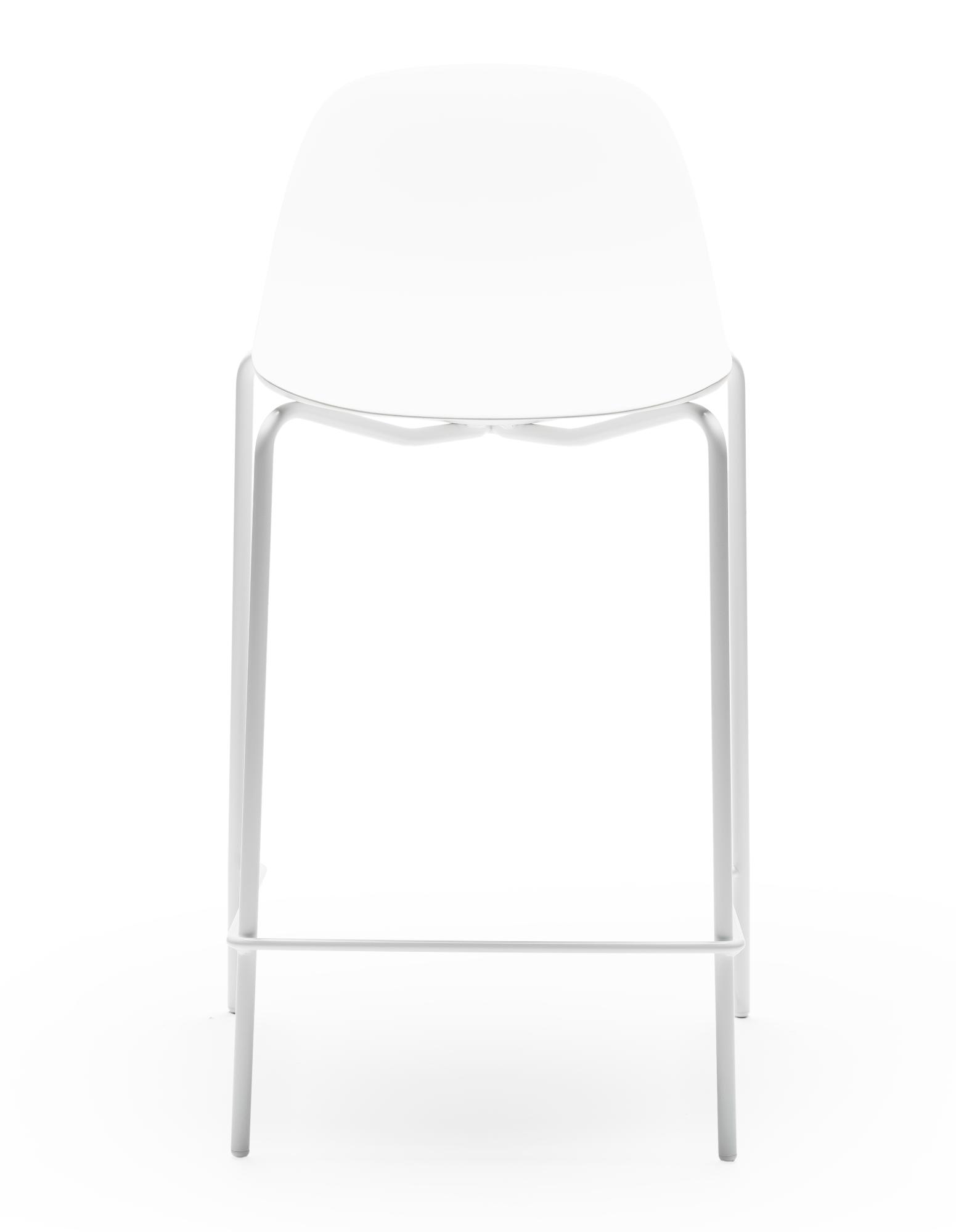 Babah SG-65 White Bar Stool