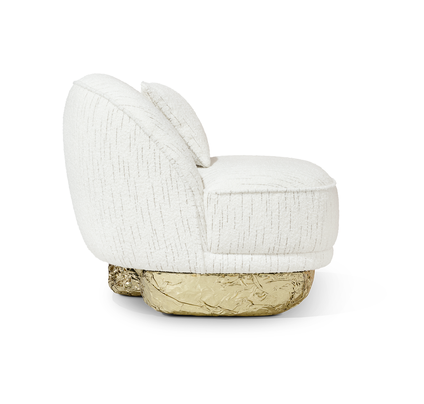 Angora II White Armchair