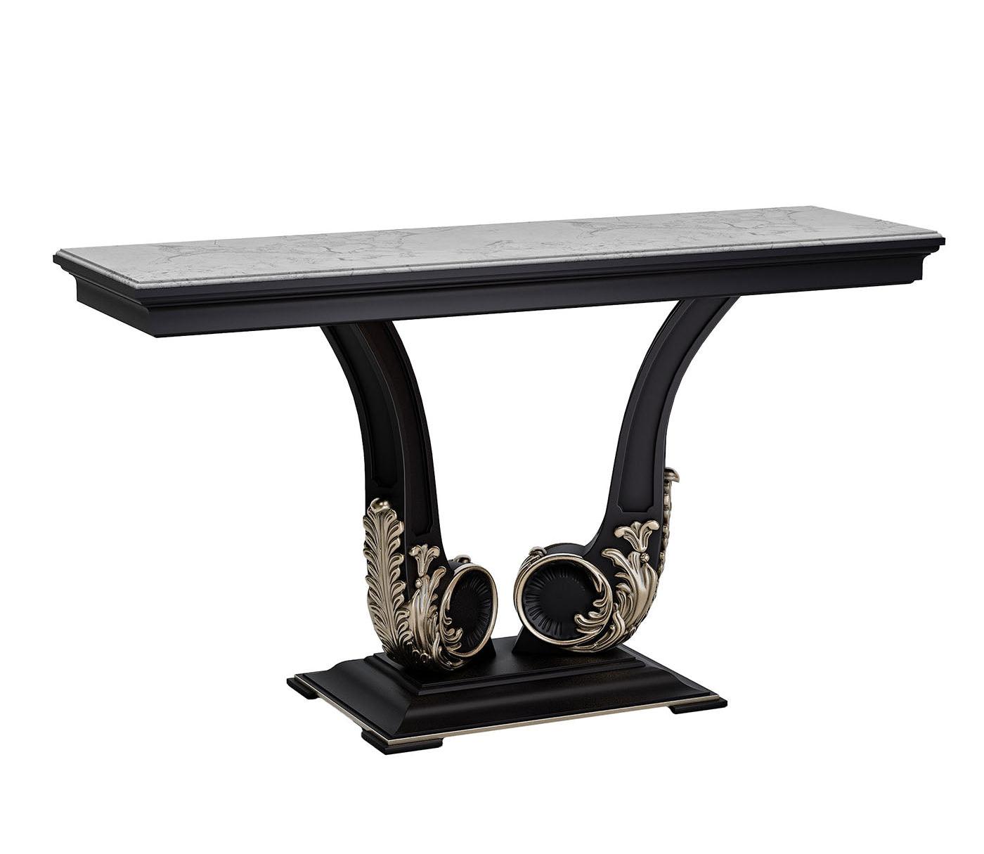 Marble-Top Console Table