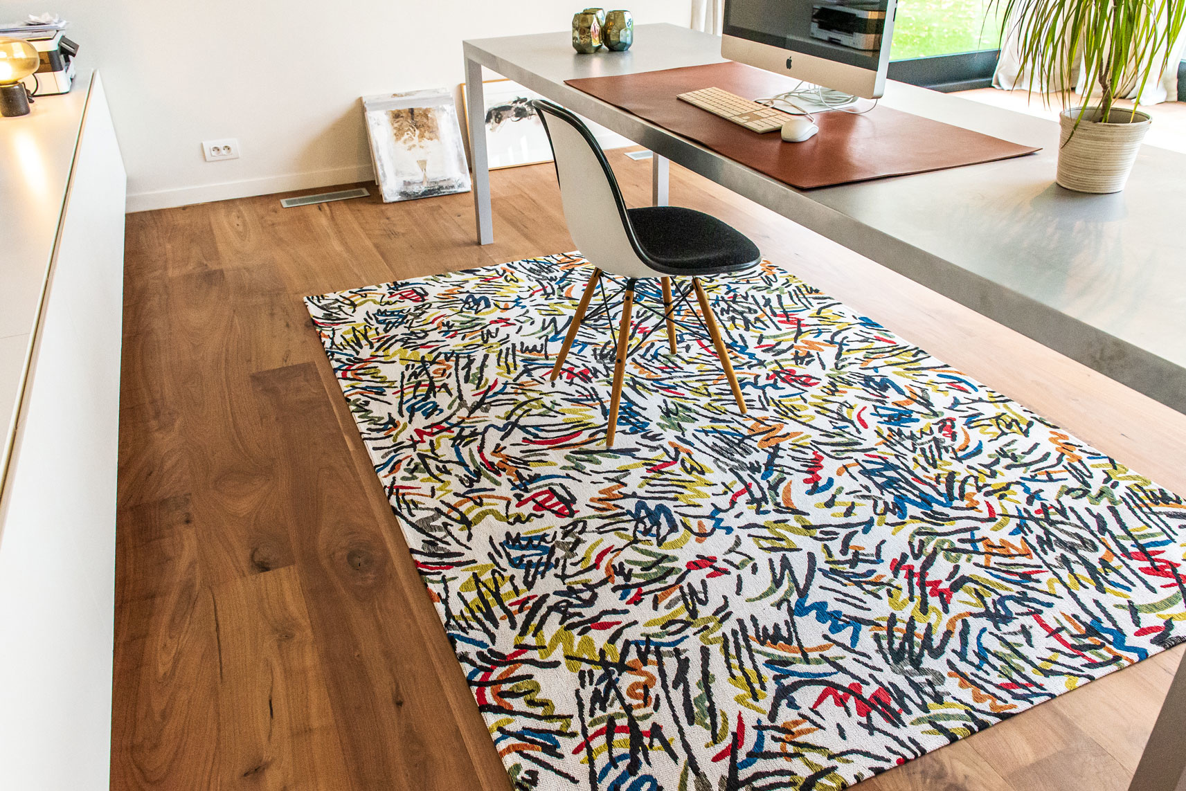 Flatwoven Street Art Rug