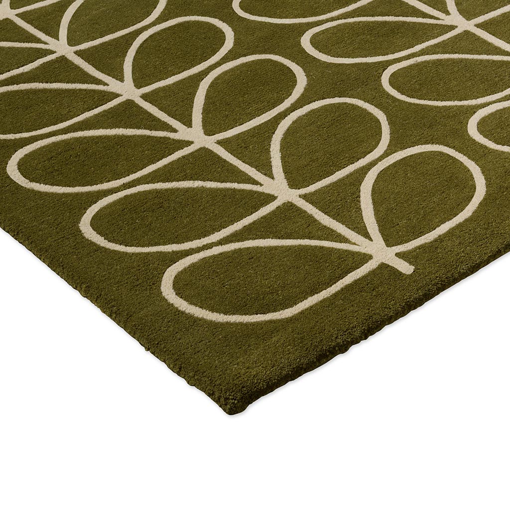 Linear Stem Olive Rug | Size: 3' 11